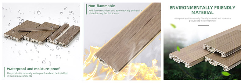 60 * 12 mm WPC-Fu&szlig;leiste mit versteckten N&auml;geln