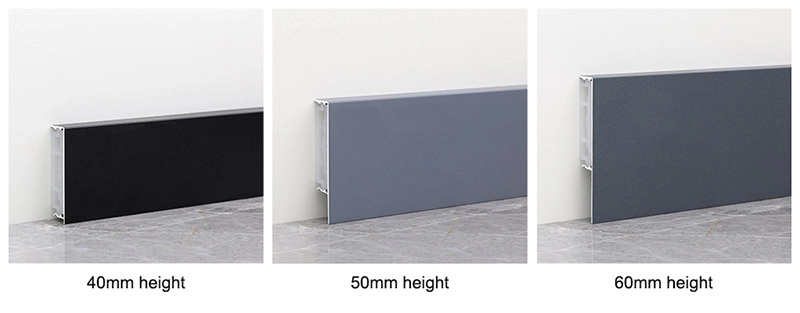 60 * 11 mm Fu&szlig;leiste aus Aluminiumlegierung