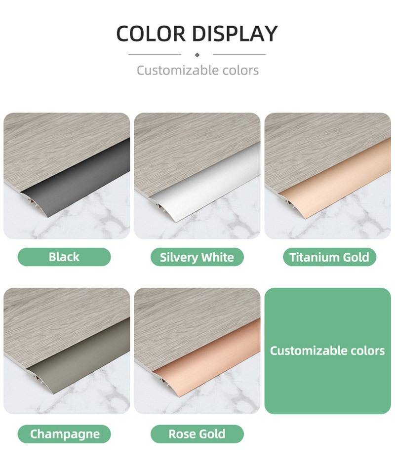 Universeller Boden&uuml;bergangsstreifen aus Aluminium