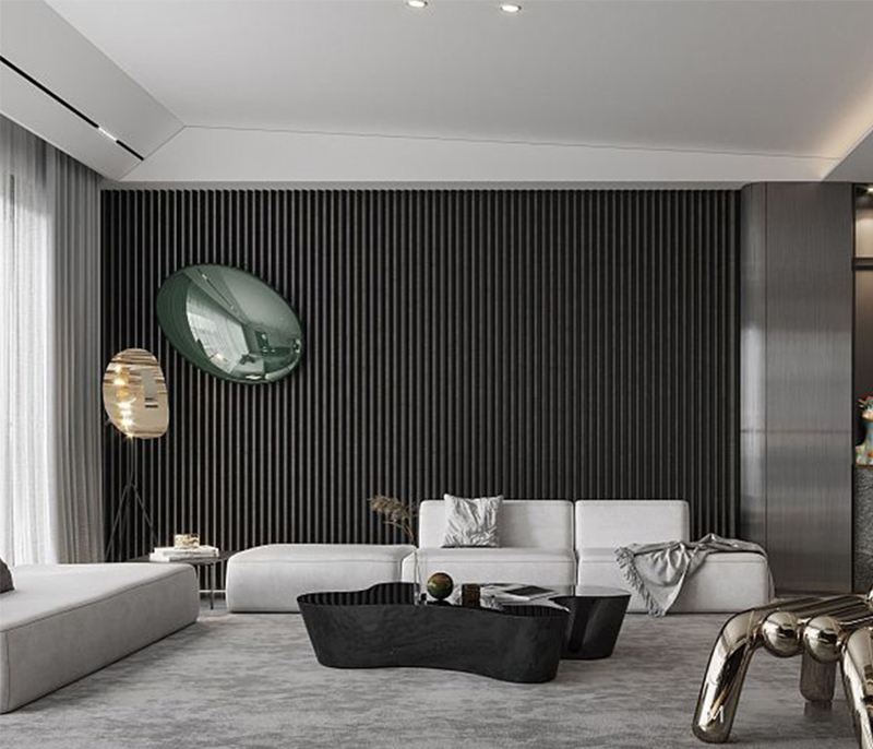 modernes WPC-Wandpaneel