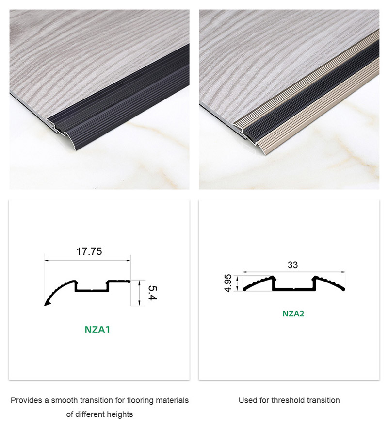 Aluminium-Reduzierstreifen