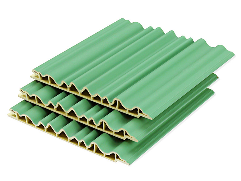 158 * 12 mm WPC-Wandpaneel in Wellenform mit Innenbogen